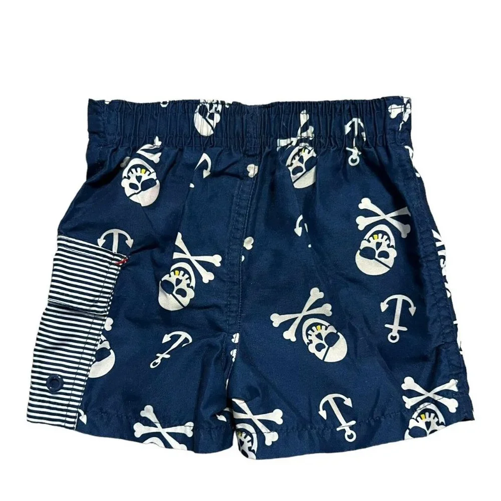 Mick Mack Ltd 12m Nautical Pirate Anchor Swim Trunks